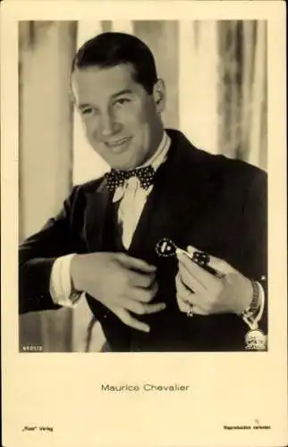 Ak Schauspieler Maurice Chevalier, Portrait