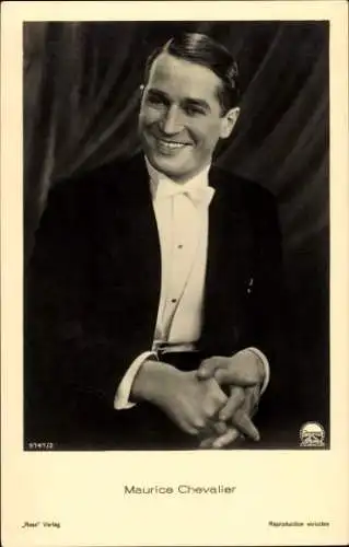 Ak Schauspieler Maurice Chevalier, Portrait