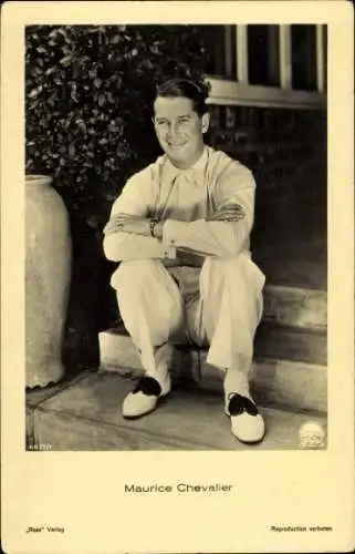 Ak Schauspieler Maurice Chevalier, Portrait