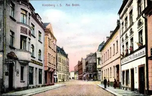 Ak Kirchberg in Sachsen, Brühl, Geschäft G. Adolf Selbmann