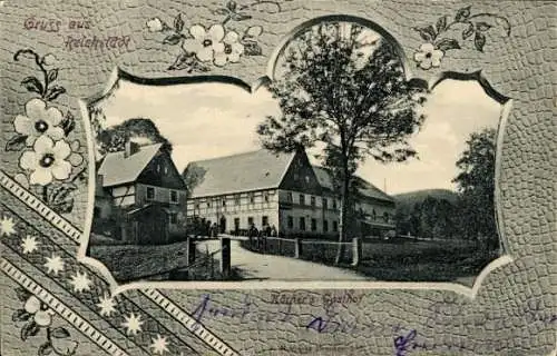 Passepartout Ak Reichstädt Dippoldiswalde im Erzgebirge, Körner's Gasthof