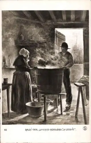 Künstler Ak Lapierre Renouard, Salon 1908, la Lessive