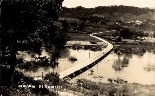 Ak Santa Catarina Brasilien?, Brücke, Fluss