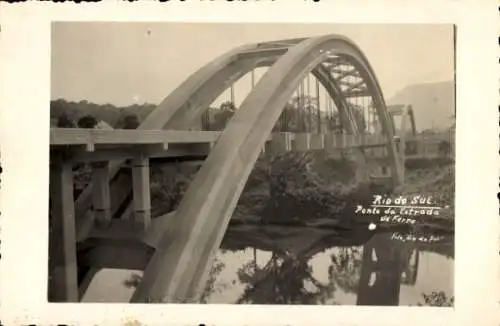 Ak Rio Grande do Sul Brasilien, Ponte da Entrada de Ferro