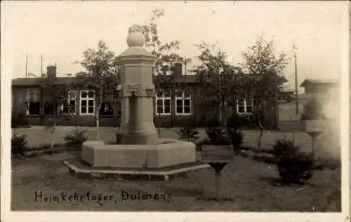 Ak Dülmen in Nordrhein Westfalen, Heimkehrlager, Denkmal