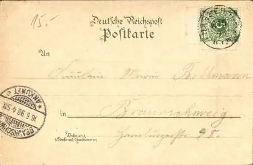 Litho Hasserode Wernigerode am Harz, Hotel Hohenstein, Ottofels