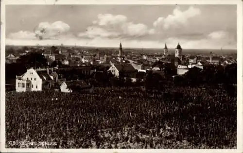 Foto Ak Zielona Góra Grünberg Schlesien, Totalansicht