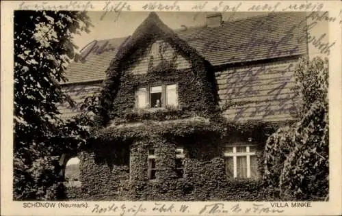 Ak Jesionowo Schönow Neumark Westpommern, Villa Minke
