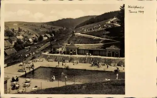 Ak Tanne Oberharz am Brocken, Waldfreibad