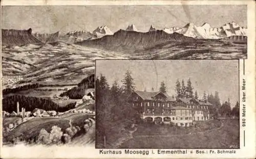 Ak Lauperswil Emmental Kanton Bern, Kurhaus Moosegg