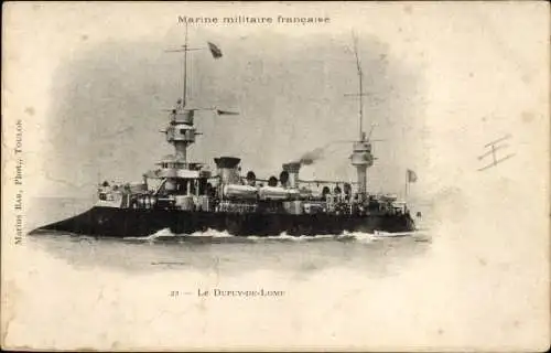 Ak Französisches Kriegsschiff, Dupuy de Lome