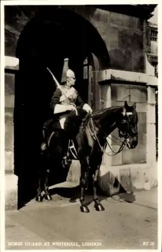 Ak City of Westminster London England, Horse Guard in Whitehall