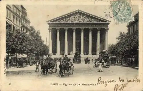 Ak Paris VIIIe Élysée, Madeleine-Kirche