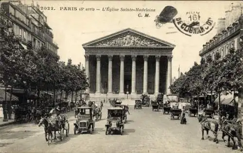 Ak Paris VIIIe Élysée, Madeleine-Kirche