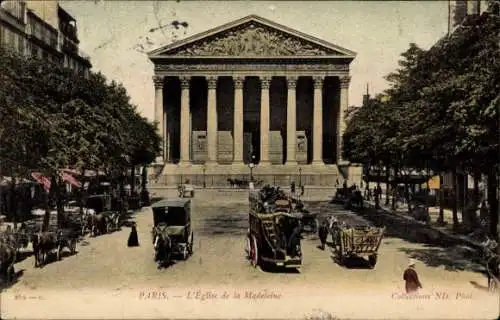 Ak Paris VIIIe Élysée, Madeleine-Kirche