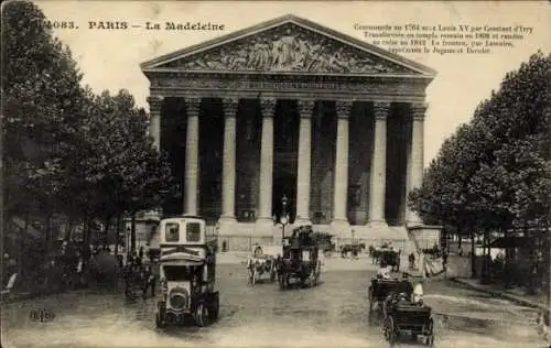 Ak Paris VIIIe Élysée, Madeleine-Kirche