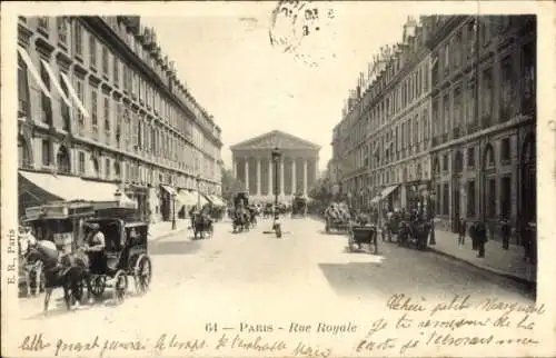 Ak Paris VIIIe Élysée, Rue Royale