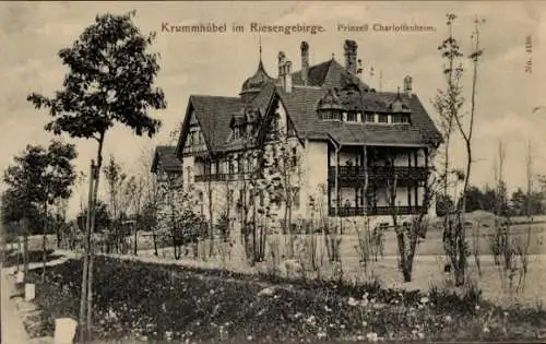 Ak Karpacz Krummhübel im Riesengebirge Schlesien, Prinzess-Charlottenheim