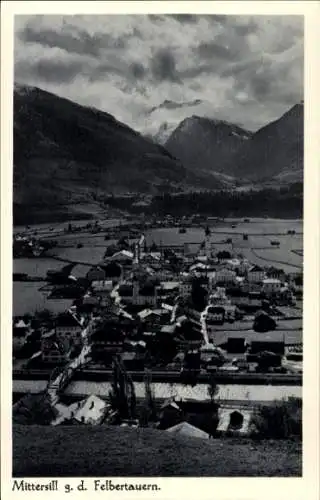 Ak Mittersill in Salzburg, Gesamtansicht, Blick gegen den Felbertauern