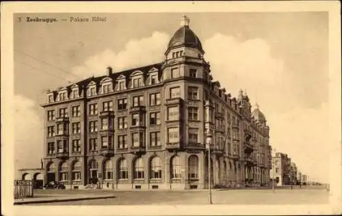 Ak Zeebrugge Westflandern, Palace Hotel