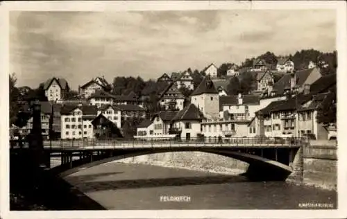 Ak Feldkirch Vorarlberg, Stadtansicht, Brücke