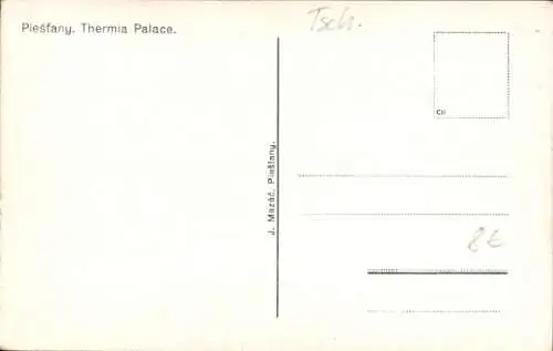 Ak Piešťany Pistyan Pistian Pöstyen Slowakei, Ensana Thermia Palace