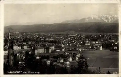 Ak Klagenfurt am Wörthersee Kärnten, Gesamtansicht vom Krezbergl aus