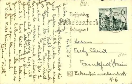 Ak Wien 1 Innere Stadt, Stadt vom Hochhaus aus gesehen