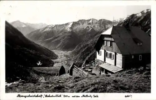 Ak Mallnitz in Kärnten, Alpengasthof Hochalmblick