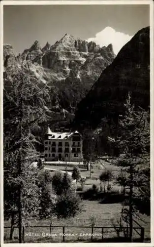 Ak Carbonin Schluderbach Toblach Dobbiaco Südtirol, Hotel Croda Rossa