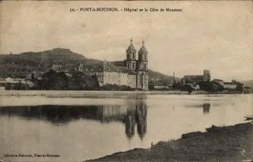 Ak Pont à Mousson Mussenbrück Lothringen Meurthe et Moselle, Hospital, Cote de Mousson