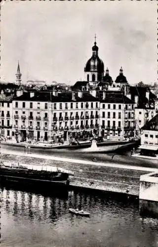 Ak Chalon sur Saône Saône et Loire, Saone, Place Port-Villiers