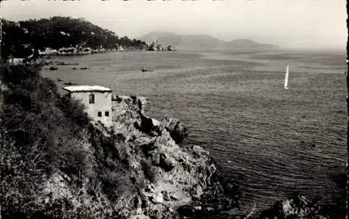 Ak Toulon Var, Un coin du Chemin des Douaniers