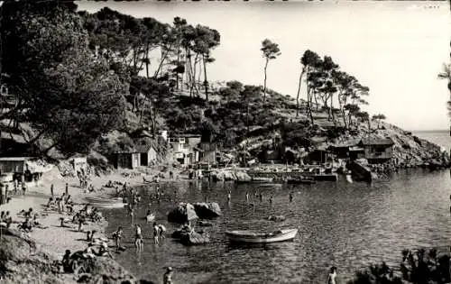 Ak Toulon Var, Plage de Mejean