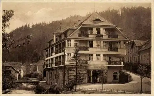 Ak Bad Berneck im Fichtelgebirge Bayern, Hotel Bube, Restaurant