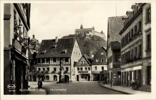 Ak Kulmbach in Oberfranken, Bayern, Holzmarkt