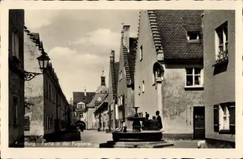 Ak Augsburg in Schwaben, In der Fuggerei