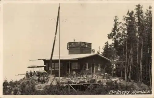 Foto Ak Bodnegg in Oberschwaben, Alpenblick