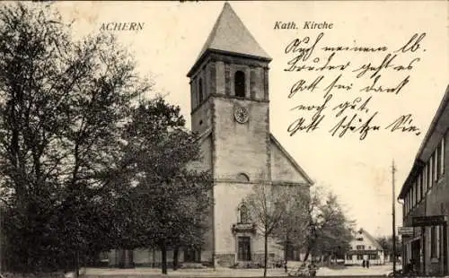 Ak Achern in Baden Schwarzwald, Katholische Kirche