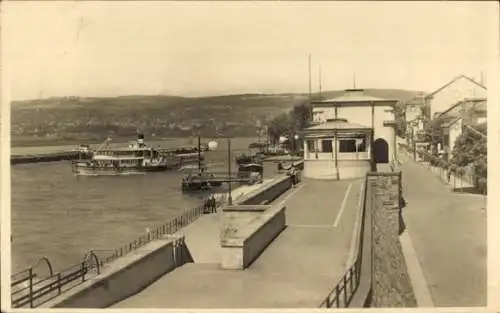 Ak Neuwied am Rhein, Deichkrone