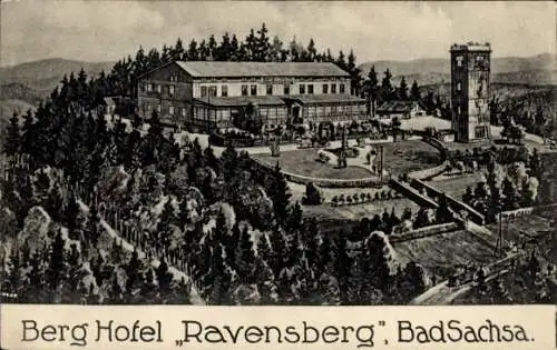 Ak Bad Sachsa im Harz, Ravensberg, Berg Hotel