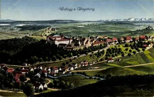 Ak Wolfegg in Württemberg, Panorama