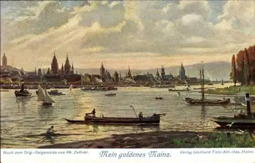 Ak Mainz am Rhein, Ölgemälde, Ph. Zellner