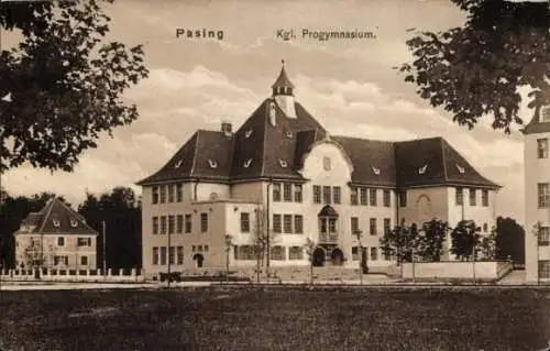 Ak Pasing München, Kgl. Progymnasium