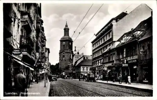 Ak Berlin Spandau, Potsdamer Straße, Geschäfte