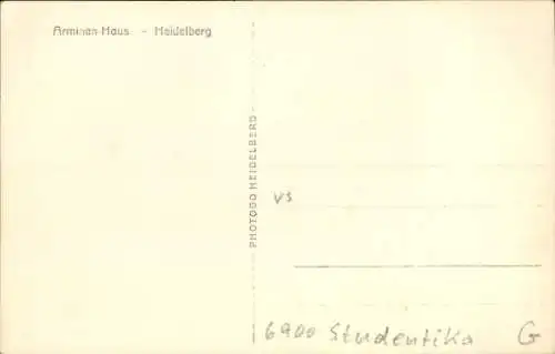 Ak Heidelberg am Neckar, Arminen-Haus