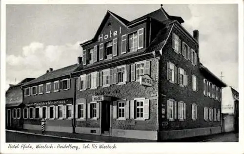 Ak Wiesloch im Rhein Neckar Kreis, Hotel Pfalz, Außenansicht, Winzerhaus