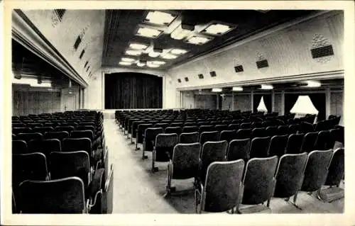 Ak Dampfer Liberte, Innenansicht, CGT, French Line