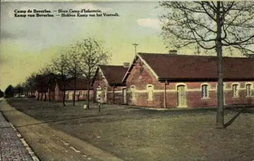 Ak Bourg Léopold Léopoldsburg Flandern Limburg, Lager Beverloo, Infanterielager