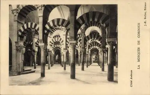 Ak Córdoba Andalusien Spanien, Moschee, Moschee, Säulen
